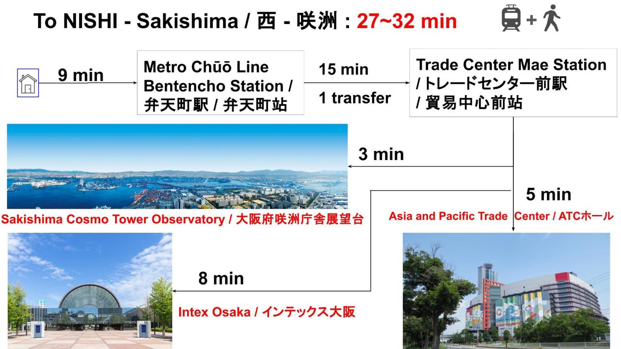 Appartement 15 Min To Shinsekai&tsutenkaku&harukas&umeda&osaka,25min To Shinsaibashi&dotonbori, 50min To Kyoto&nara&kobe Ōsaka