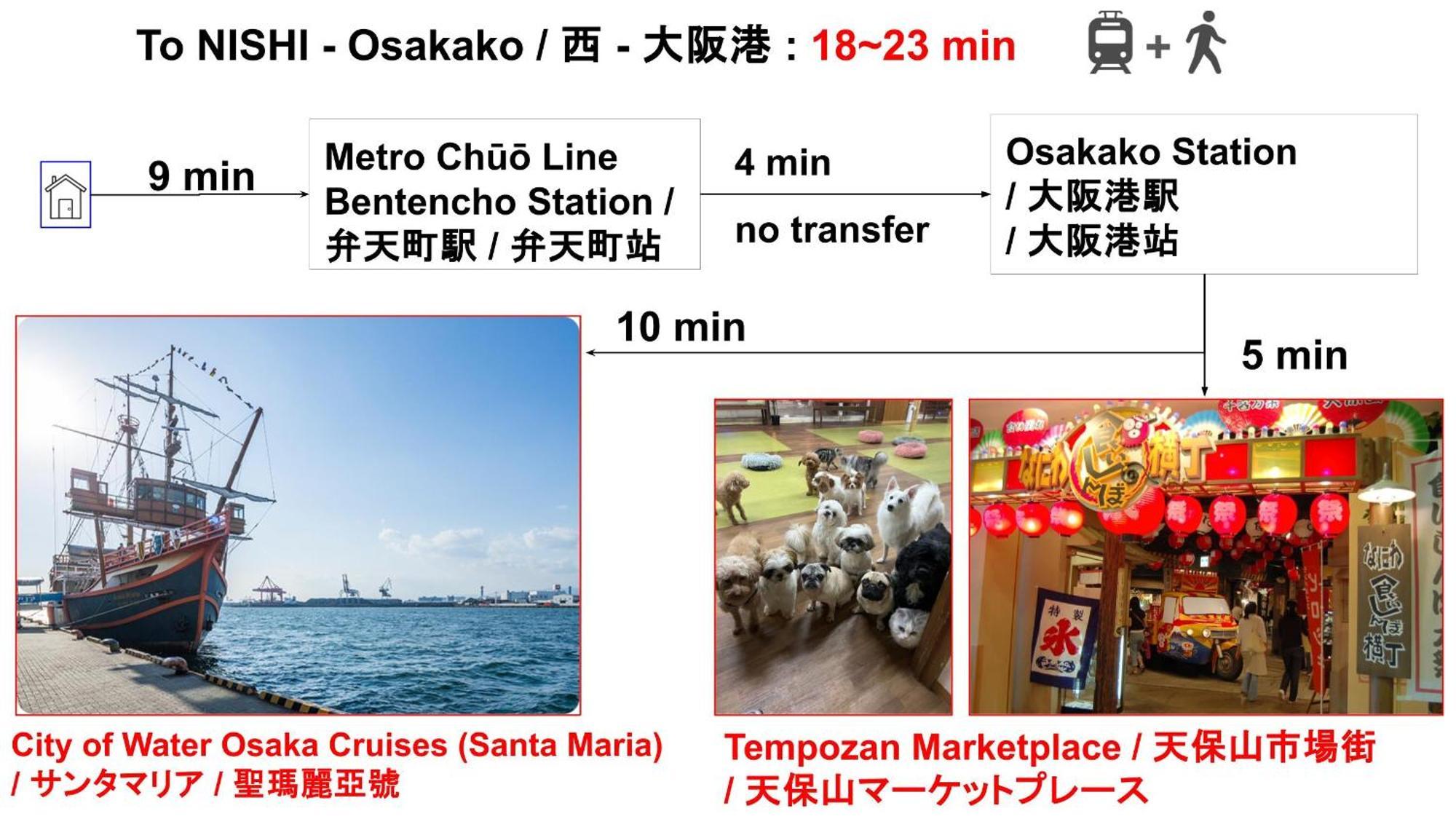 15 Min To Shinsekai&tsutenkaku&harukas&umeda&osaka,25min To Shinsaibashi&dotonbori, 50min To Kyoto&nara&kobe Appartement Ōsaka