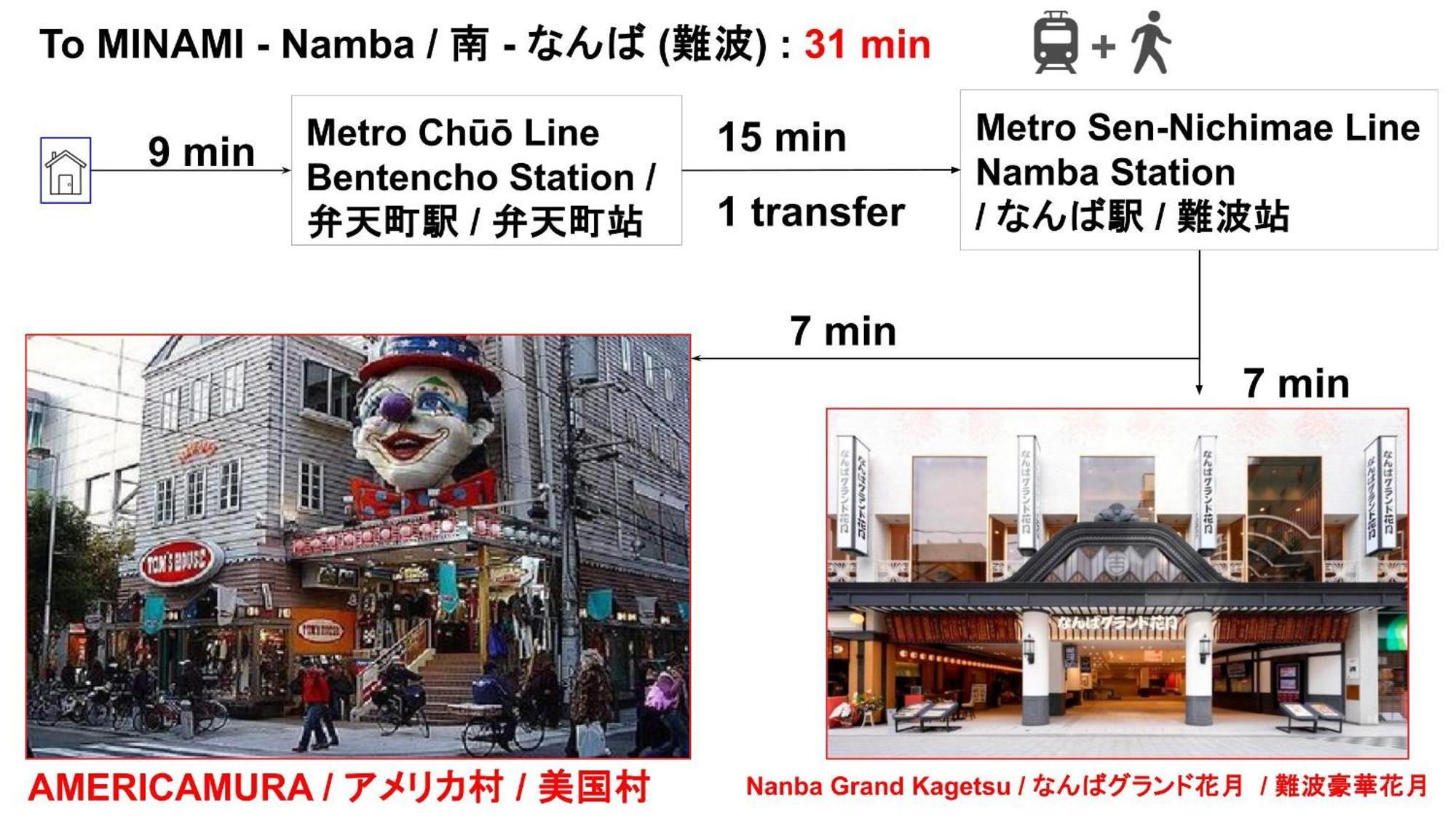 Appartement 15 Min To Shinsekai&tsutenkaku&harukas&umeda&osaka,25min To Shinsaibashi&dotonbori, 50min To Kyoto&nara&kobe *